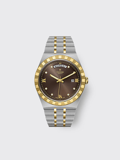 [V7공장] 튜더 로얄 42mm 초콜릿 브라운 다이아 M28603-0007