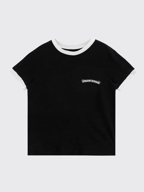 크롬하츠 홀스슈 로고 티셔츠 블랙