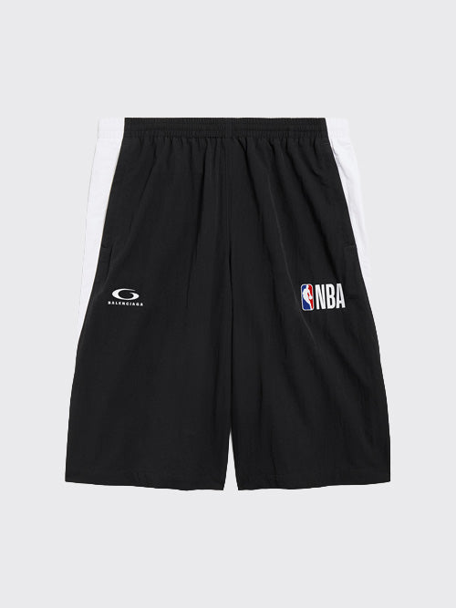발렌시아가 NBA 콜라보레이션 트랙수트 쇼츠 블랙