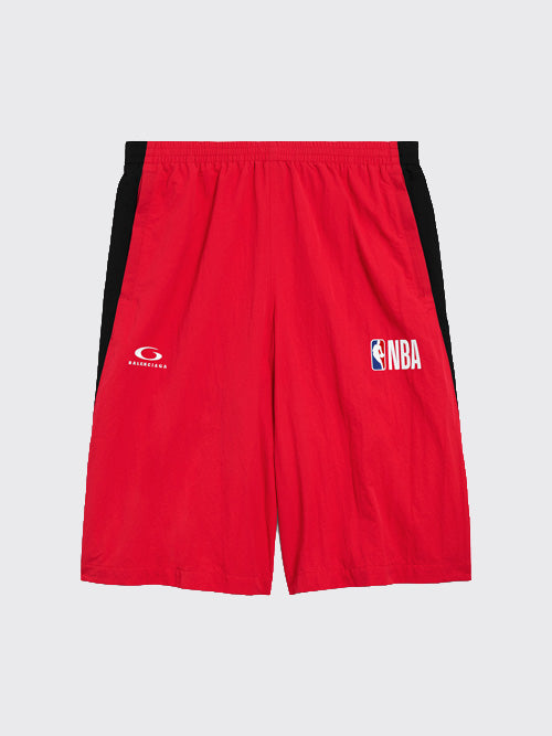 발렌시아가 NBA 콜라보레이션 트랙수트 쇼츠 레드