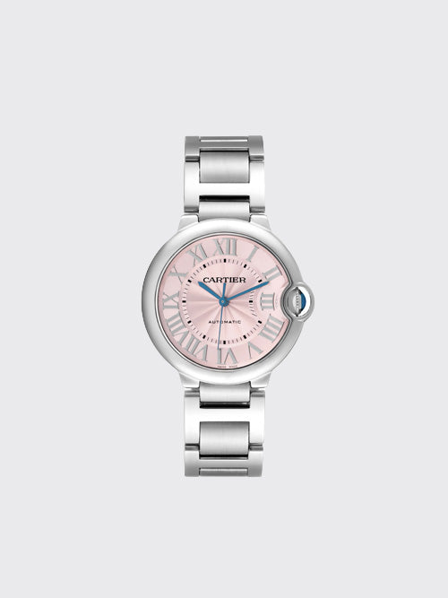 [V6공장] 까르띠에 발롱블루 스틸 핑크 36mm