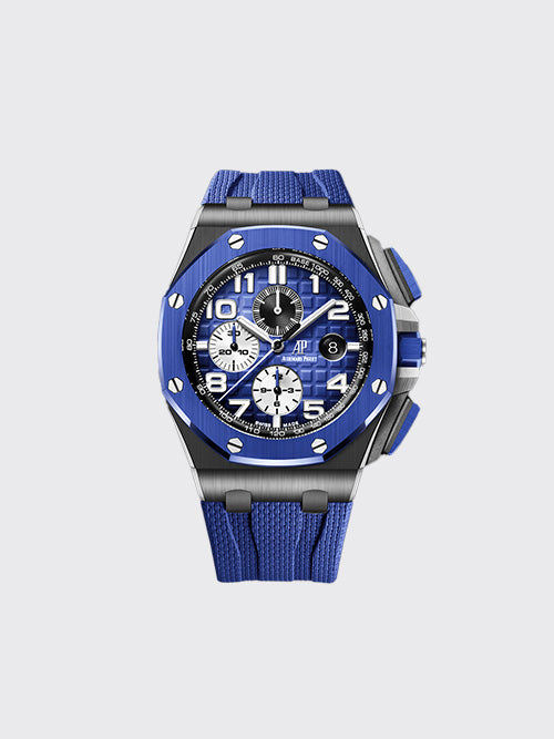 [APJ공장] 오데마피게 오프쇼어 크로노그래프 블랙 44mm 블루 26405CE.OO.A030CA.01