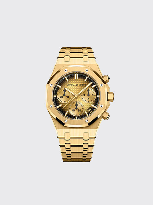 [BLS공장] 오데마피게 로얄오크 크로노그래프 41mm 옐로 골드 26240BA.OO.1320BA.02