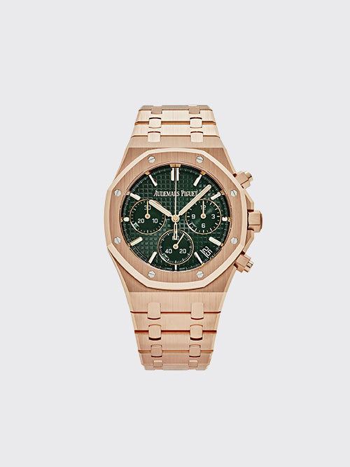 [BLS공장] 오데마피게 로얄오크 크로노그래프 41mm 골드 그린 26240OR.OO.1320OR.08