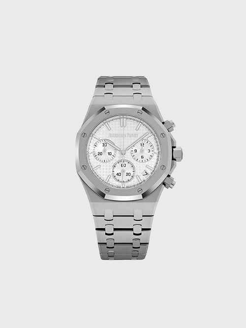 [BLS공장] 오데마피게 로얄오크 크로노그래프 41mm 실버 화이트 26240ST.OO.1320ST.07