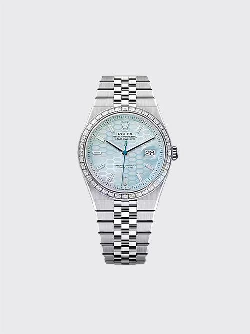 [B공장] 롤렉스 랜드 드웰러 36mm 오이스터스틸 아이스 블루 허니콤 다이아 m127386tbr-0001
