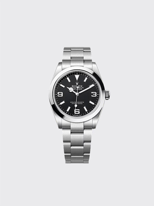 [C공장] 롤렉스 익스플로러 39mm 오이스터 스틸 블랙  m214270-0003