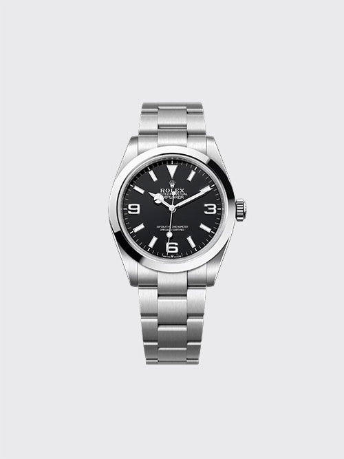 [C공장] 롤렉스 익스플로러 40mm 오이스터 스틸 블랙  m224270-0001