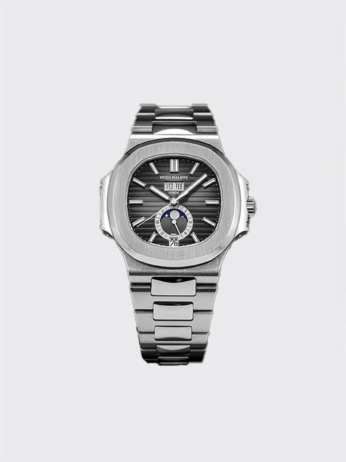 [DF공장] 파텍필립 노틸러스 칼린더 40mm 실버 블랙 57261A-001