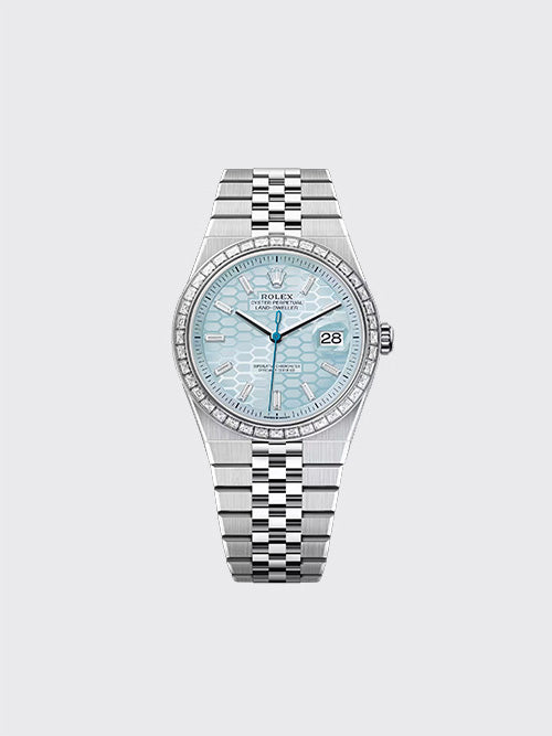 [ES공장] 롤렉스 랜드 드웰러 40mm 오이스터 스킬 아이스 블루 허니콤 다이아 m127386tbr-0001