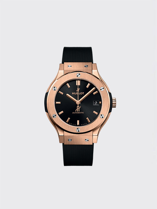 [HB공장] 위블로 클래식 퓨젼 42mm 로즈 골드 블랙 511.OX.1180.LR