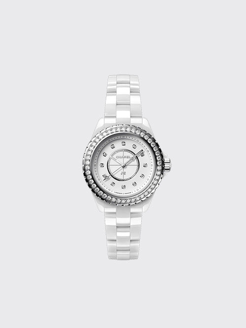 [HT공장] 샤넬 J12 33mm 화이트 세라믹 다이아 H6418