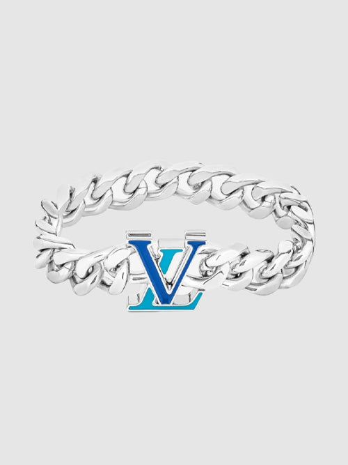 루이비통 LV 체인 브레이슬릿 실버