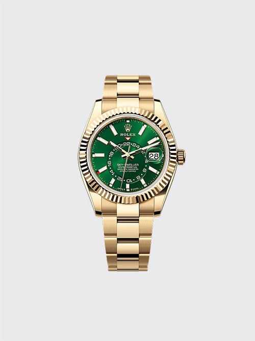 [NOOB공장] 롤렉스 스카이 드웰러 42mm 옐로우 골드 브라이트 그린  m336938-0007