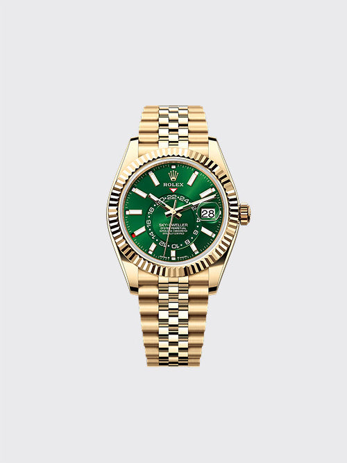 [NOOB공장] 롤렉스 스카이 드웰러 42mm 옐로우 골드 브라이트 그린 쥬빌레  m336938-0007