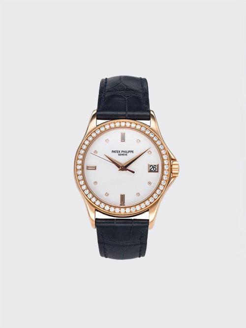 [TW공장] 파텍필립 칼라트라바 37mm 로즈 골드 다이아 5296R-010