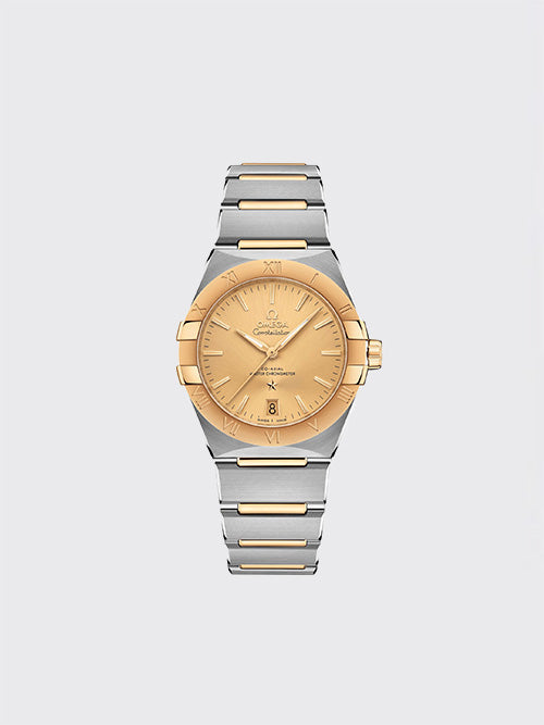 [V+공장] 오메가 컨스텔레이션 코-액시얼 마스터 크로노미터 39mm 옐로 골드 131.20.39.20.08.001
