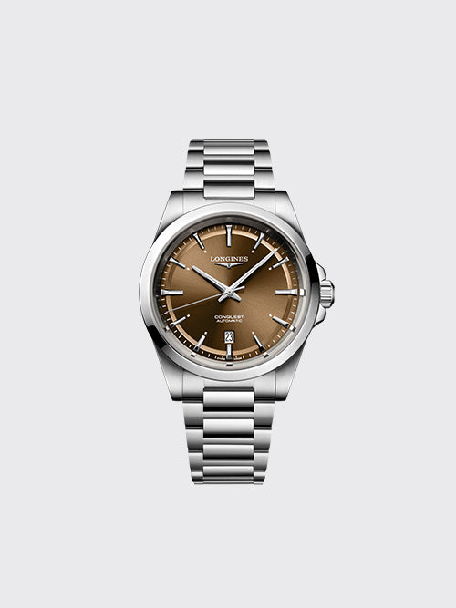 [WM공장] 론진 콘퀘스트 41mm 실버 브라운 L3.830.4.62.6