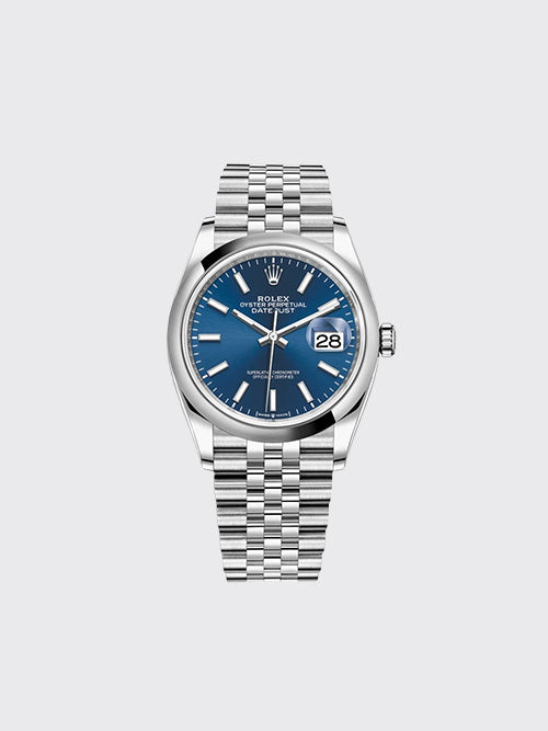 [XF공장] 롤렉스 오이스터 퍼페츄얼 데이트저스트 36mm 브라이트 블루 m126200-0005
