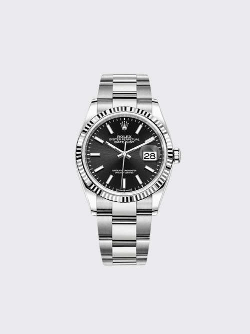 [XF공장] 롤렉스 오이스터 퍼페츄얼 데이트저스트 36mm 브라이트 블랙 m126234-0015