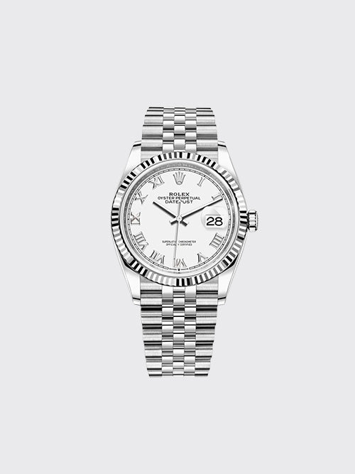 [XF공장] 롤렉스 오이스터 퍼페츄얼 데이트저스트 36mm 화이트m126234-0025