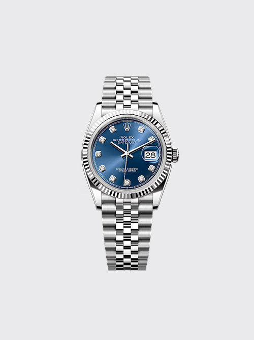 [XF공장] 롤렉스 오이스터 퍼페츄얼 데이트저스트 36mm 다이아 블루 m126234-0037