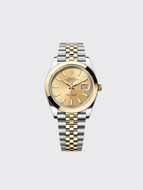 [XF공장] 롤렉스 오이스터 퍼페츄얼 데이트저스트 41mm 옐로우 골드 롤레조 샴페인 m126303-0010