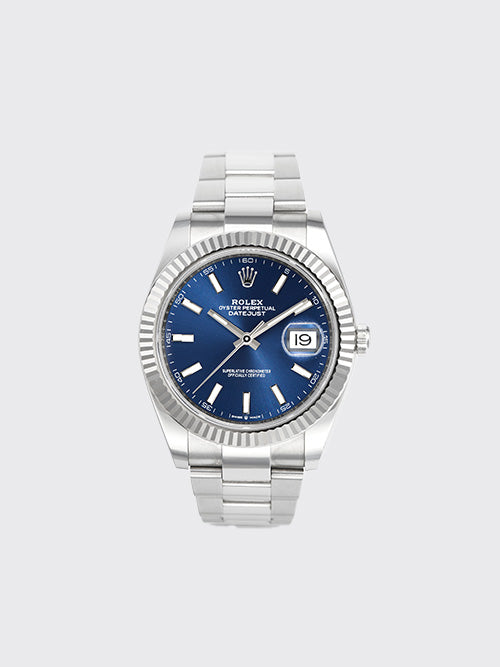 [XF공장] 롤렉스 데이트저스트 오이스터 스틸 41mm 브라이트 블루 m126334-0002