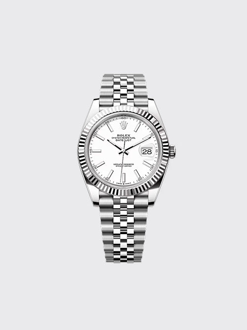[XF공장] 롤렉스 데이트저스트 오이스터 스틸 41mm 화이트 m126334-0010