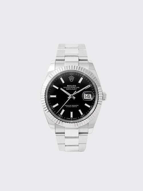 [XF공장] 롤렉스 데이트저스트 오이스터 스틸 41mm 블랙 m126334-0018