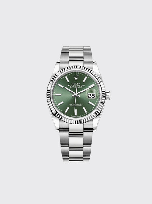 [XF공장] 롤렉스 데이트저스트 오이스터 스틸 41mm 민트 그린 m126334-0027